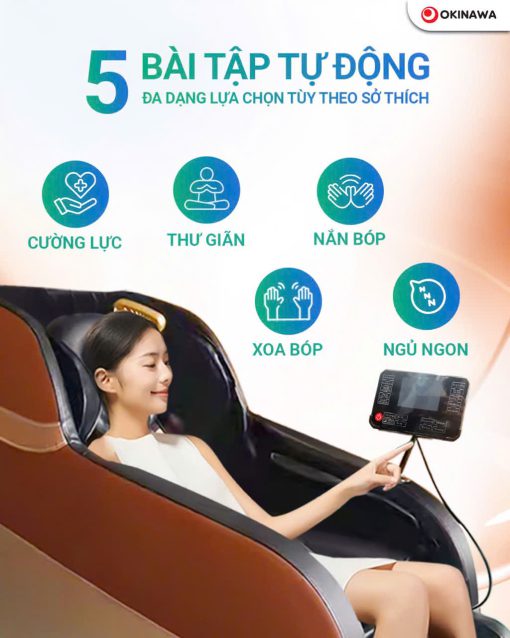 Ghế massage Okinawa OS-124 - Hình ảnh 2