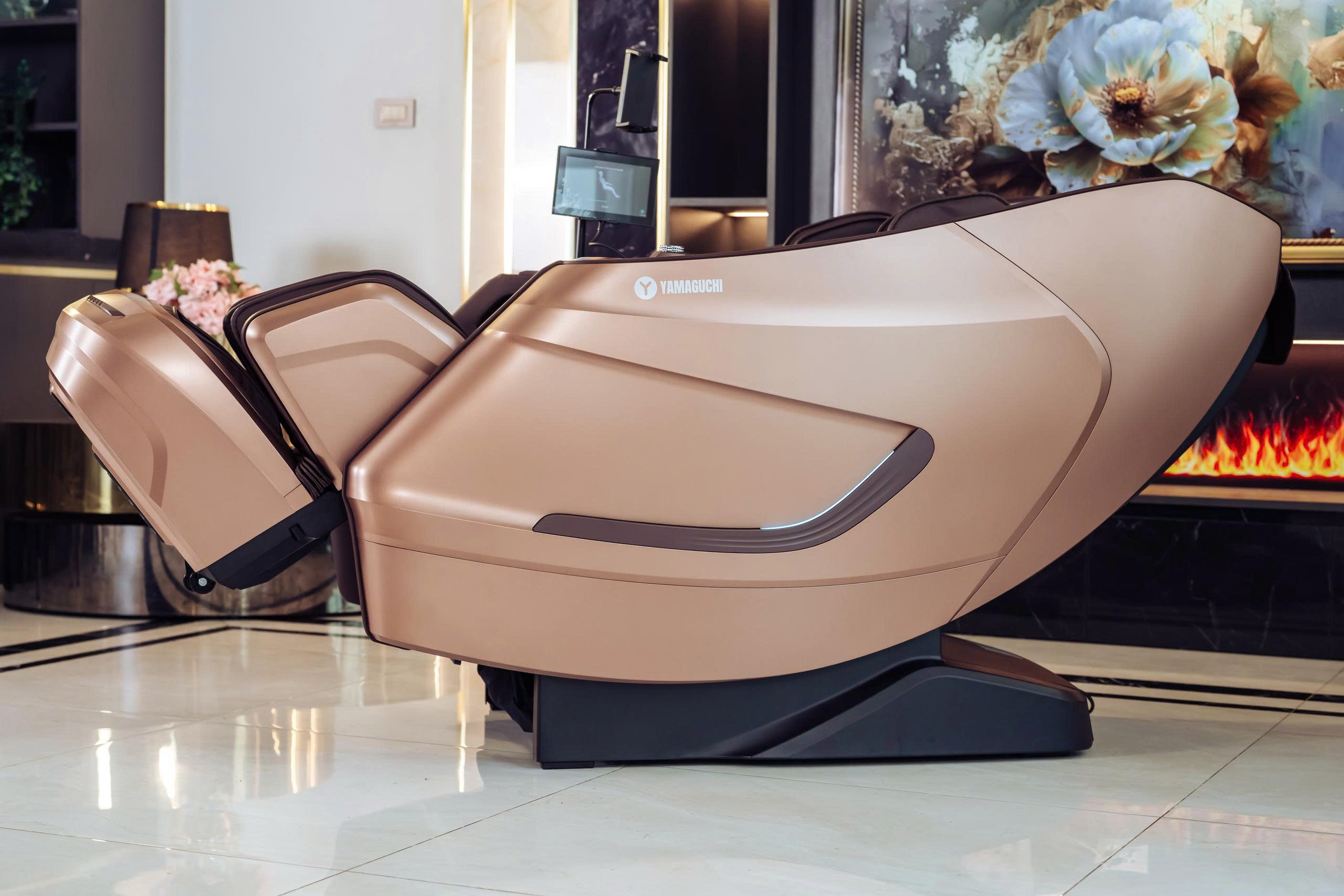 GHẾ MASSAGE YAMAGUCHI NEGA NÂU, VÀNG ĐỒNG - Hình ảnh 4